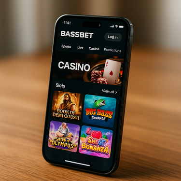 BassBet Casino - Mobile Responsive Design - iPhone Android